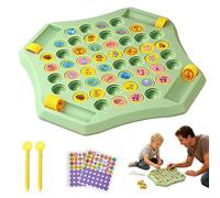 zoocco 54 PCS Flip Chess Memory Game, Animal Flip Match Board Games Engaging Double Cartoon Memory Game for Interactive Father-Son (Animals)