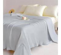 zoocco Cooling Blanket Queen Size - Double Sided Cooling Blankets for Hot Sleepers, Lightweight Soft Breathable Summer Blanket for Night Sweats (Gray,150 * 200cm)