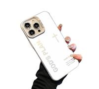 zoocco Gods Plan Phone Case, God Phone Case Full Coverage Cases for iphone 17 Pro Max to 13 Series, TPU Anti-Drop & Ultra Skin-Friendly Touch (White,16 Pro Max)