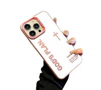 zoocco Gods Plan Phone Case, God Phone Case Full Coverage Cases for iphone 17 Pro Max to 13 Series, TPU Anti-Drop & Ultra Skin-Friendly Touch (Pink,15 Pro)
