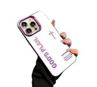 zoocco Gods Plan Phone Case, God Phone Case Full Coverage Cases for iphone 17 Pro Max to 13 Series, TPU Anti-Drop & Ultra Skin-Friendly Touch (Purple,17 Pro)