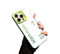 zoocco Gods Plan Phone Case, God Phone Case Full Coverage Cases for iphone 17 Pro Max to 13 Series, TPU Anti-Drop & Ultra Skin-Friendly Touch (Green,16 Plus)