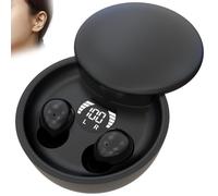 zoocco Mini Invisible Headphones Bluetooth 5.4, Comfortable Invisible Earbuds Wireless Bluetooth, Small Bluetooth Earphones for Work, Travel & Sports (Black)