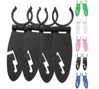zoocco Paddle Board Holder Clips, Quick Release SUP Mount for Oars and Boat Gear, Secure Accessory Attachment for Kayaking and Water Sports (Black - 4pcs)