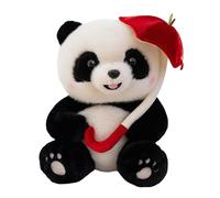 zoocco Paudy Panda Emotional Support Plush, Ultra-Soft Panda Plush for Stress Relief & Comfort, Realistic Stuffed Animal Hug Toy, Gifts for Adults & Kids (Umbrella,25CM)