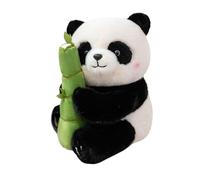 zoocco Paudy Panda Emotional Support Plush, Ultra-Soft Panda Plush for Stress Relief & Comfort, Realistic Stuffed Animal Hug Toy, Gifts for Adults & Kids (Bamboo,25CM)