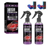 zoocco Turbo Shine 3 in 1 High Protection Spray, Turbo Shine Nano Repair & Protective Coating, Fast Turbos Spray Paint for Cars, Metald and Tools (2PCS)