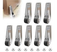 zoocco Vertical Track Roller Wheel for Smooth Sliding Doors, Heavy Duty Bottom Guide Roller for Barn Door, Cabinet, Gate (8)