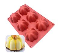 ZOOENIE 6 Holes Flowers 3D Cake Mould Silicone Chocolate Mould Mousse Art Baking Mould Baking Moulds Dessert Pastry Moule (Flower)