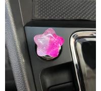 zooeyllow Bling Push to Start Button with Engine Start/Stop Joystick,One-Touch Start Rocker Lever,Five-Pointed Star for Decorative Accessories,Custom Car Interior Upgrade. (Rose Red)