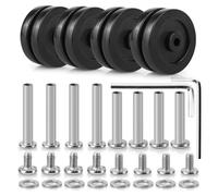 Zoofen Luggage Wheels Replacement 45mm Rubber Suitcase Replacement Wheels Wear-Resistant Repair Wheels for Luggage(ZPF18)