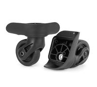 Zoofen Luggage Wheels Replacement Black Suitcase Caster Wheels with 2 Screw Holes (Z-237)