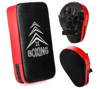 ZOOFOX 2-in-1 Punching Mitts Kick Pack Set, Boxing Pads Curved Focus Mitts, Training Hand Pad Taekwondo Kick Pad for Beginner, Adjustable Strike Shield Arm Pad for Muay Thai, Taekwondo, MMA