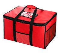 ZOOFOX Insulated Food Delivery Bag, 22"×16"×13" Large Catering Supply Bag with Zipper and Handle, Reusable Soft Cooler Bag Thermal Bags for Uber Eats, Doordash, Restaurants