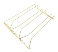 zoohot 40.5cm Gold Wine Glass Rack, Under Cabinet Wine Glass Holder Stainless Steel Stemware Rack - Hanging Stemware Holder (3 Rows, 1 Pack)