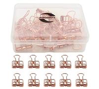 Zoohot Creative Hollow Clip Rose Gold Long Tail Clip, 15 Count