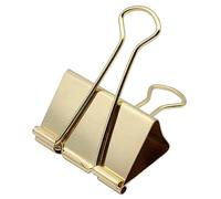 Zoohot Gold Binder Clips 51mm Large Paper Clamps Foldback Clip, 10 Pieces