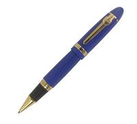 Zoohot Jinhao 159 Blue Rollerball Pen Heavy Big Pen Gold Trim