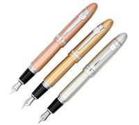 zoohot Jinhao 159 Fountain Pens Medium Nib Silver Trim Big Heavy Pen Business Signature Gift Collection Pen 3 Pack