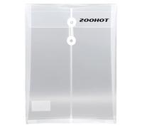 Zoohot Letter Size Poly String Envelope with Expandable Gusset, Water/tear Resistant-translucent£¬Letter /A4 Size,set of 10