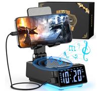 ZOOI gift for Man: Stocking Fillers for Dad, Secret Santa for Him, Gadgets Including Bluetooth Speaker with Clock & Phone Stand