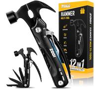 ZOOI Gifts for Men, 12 in 1 Hammer Multi Tool, Secret Santa Stocking Fillers for Men Who Have Everything Gift for Dad Christma s Gifts for Him, Gadgets for Mens Camping Accessories