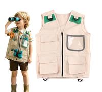 Zookeeper Costume Kids Paleontologist Cargo Vest