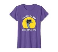 Zookeeper Funny I'm Fine Everything's Flightless Emu Lover T-Shirt