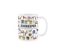 Zookeeper Mug - Humorous Zoo Worker/Animal Keeper Funny Novelty Gift - Tea/Coffee Hot Drinks White Ceramic Cup Present