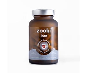 Zooki 100mg Liposomal Iron lycinate Capsules | 4X Higher Absorption | Support Red Blood Cells, Immunity, Energy | Natural Ing