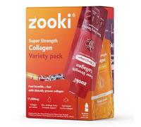 Zooki 11,000mg Super Strength Marine Collagen Liquid Sachets | Hydrolysed Peptides | Ultimate Skin, Hair, Nails, Joints, Bones & Muscles Support (Mixed Variety Pack, 14 Servings)