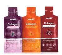 Zooki 11,000mg Super Strength Marine Collagen Liquid Sachets | Hydrolysed Peptides | Ultimate Skin, Hair, Nails, Joints, Bones & Muscles Support (Gift Set, 90 Servings)