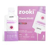 Zooki 3000iu Liposomal Vitamin D3 + K2 Liquid Sachets | 4X Higher Absorption | Ultimate Immunity, Bones, Muscles Support | Vegan | (Mixed Berry Flavour, 30 Servings)
