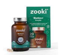 Zooki Biotics+ Everyday Probiotic Supplement - 20 Billion CFU Oral Probiotics for Gut Health with Multi-Strain Cultures - Probiotic & Travel Probiotics for Daily Gut Health Support (30 Capsules)