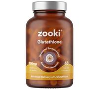 Zooki Liposomal Glutathione 500mg, 60 Vegan Capsules, 30 Servings