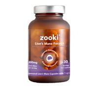 Zooki Liposomal Lions Mane Mushroom 600mg 30 Day Supply 60 Capsules