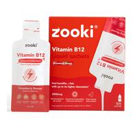Zooki Liposomal Vitamin B12 2500mcg, Strawberry Flavour 10ml, 30 Sachets