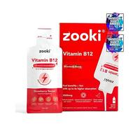Zooki Liposomal Vitamin B12 2500mcg, Strawberry Flavour - 14x10ml Liquid Sachets