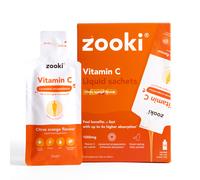 Zooki Liposomal Vitamin C 1,000mg, Citrus Orange Flavour 15ml, 14 Sachets