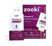 Zooki Liposomal Vitamin C, Acai Berry Flavour 15ml - 14 Liquid Sachets