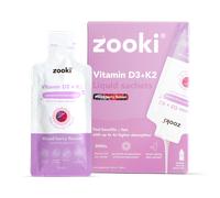 Zooki Liposomal Vitamin D3 + K2 3,000iu Mixed Berry 14 Sachets