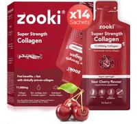 Zooki Marine Collagen 11,000mg Liquid Sachets, Sour Cherry, 14 Servings