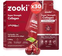 Zooki Marine Collagen 11,000mg Liquid Sachets, Sour Cherry, 30 Servings