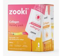 Zooki Marine Collagen 5,000mg Liquid Sachets, Variety, 30 Servings | Marine collagen supplement for women and men, skin, joints and hair support, sugar-free liquid sachets, great taste