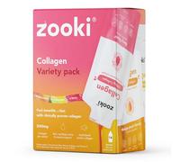 Zooki Marine Collagen Liquid Sachets 5,000mg - Great Taste, Sugar Free - High Strength Marine Collagen Supplements for Women & Men - Skin, Joints & Hair (Mixed Variety Pack, 14 Servings)