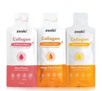 Zooki Marine Collagen Liquid Sachets 5,000mg - Great Taste, Sugar Free - High Strength Marine Collagen Supplements for Women & Men - Skin, Joints & Hair (Gift Set, 90 Servings)