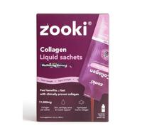 Zooki Super Strength Marine Collagen 11,000mg, Blackcurrant Flavour 18.5ml, 30 Sachets