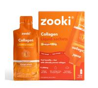 Zooki Super Strength Marine Collagen 11,000mg, Mango Peach Flavour - 14x18.5ml Liquid Sachets