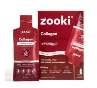 Zooki Super Strength Marine Collagen 11,000mg, Sour Cherry Flavour - 14x18.5ml Liquid Sachets