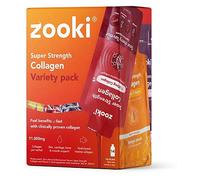 Zooki Super Strength Marine Collagen 11,000mg, Variety Pack - 14x18.5ml Liquid Sachets